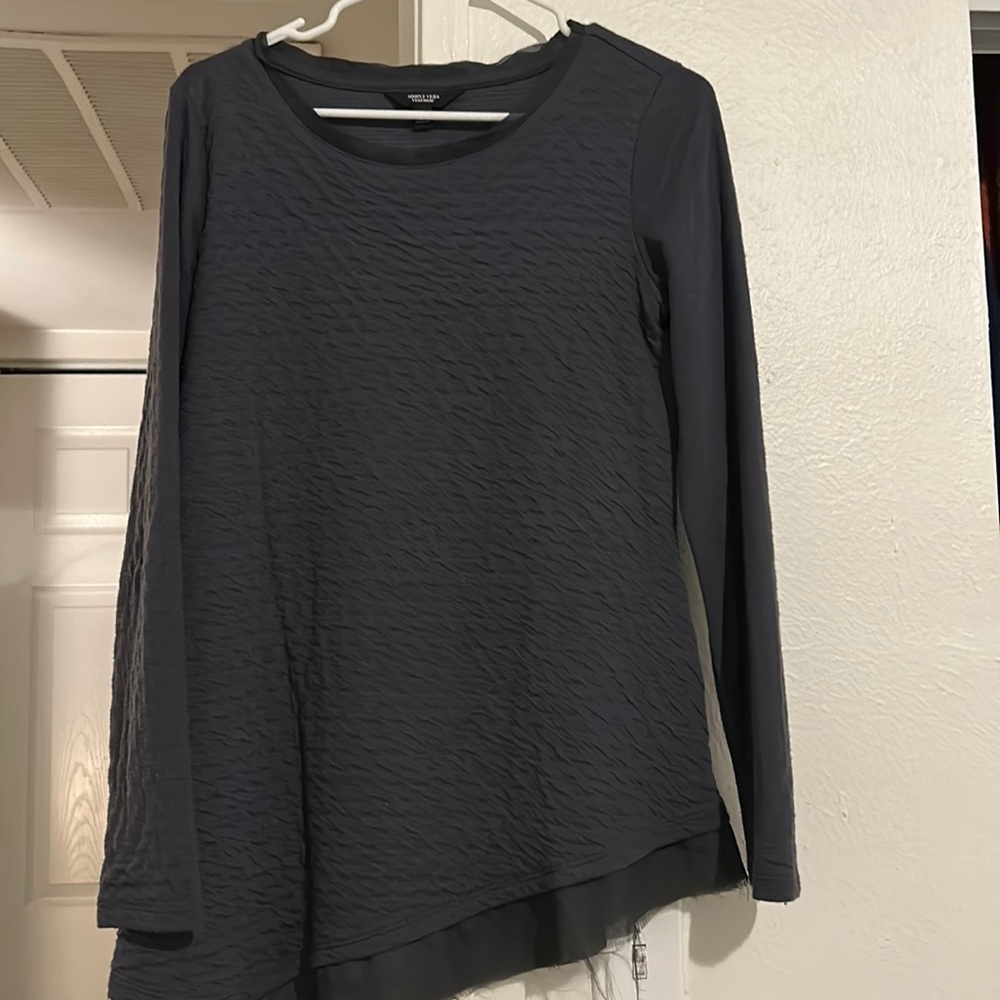 Blue/Gray knit Vera Wang Top